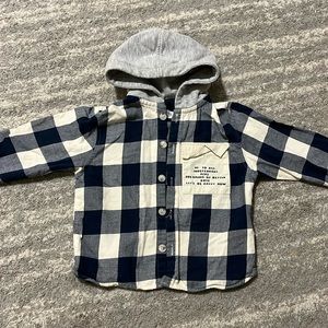 Zara plaid shirt 3-4t